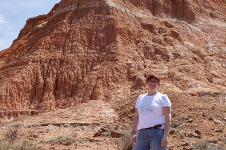 We maken een iets te warme wandeling in de Palo Duro Canyon